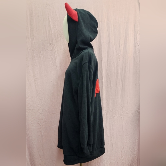 Women's Plus Cute Little Devil Relax  Fleece Hoodie-(1XL)NWOT - Picture 2 of 7